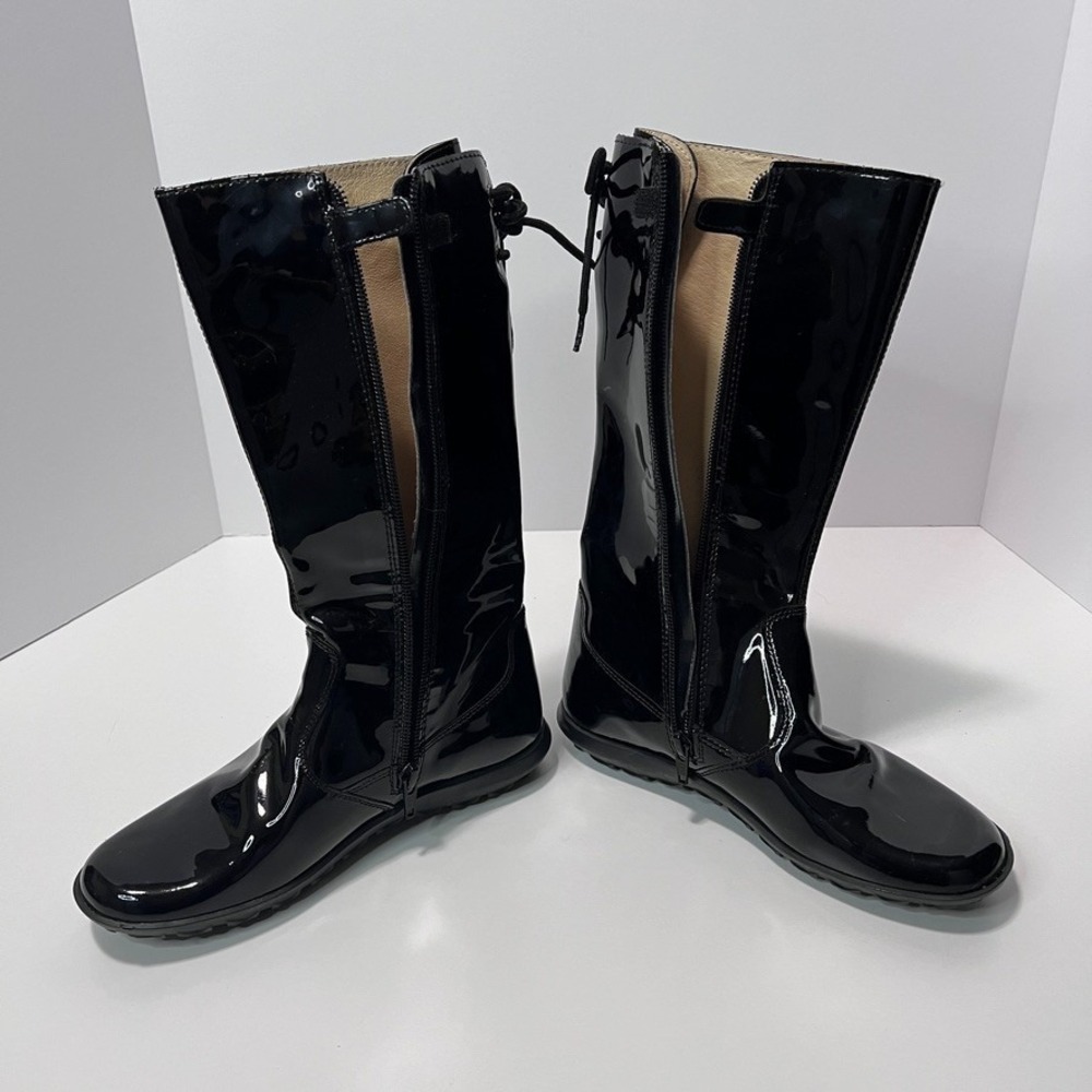 Naturino 34 (2.5) Black Patent Leather Boots Zipper - Picture 4 of 9